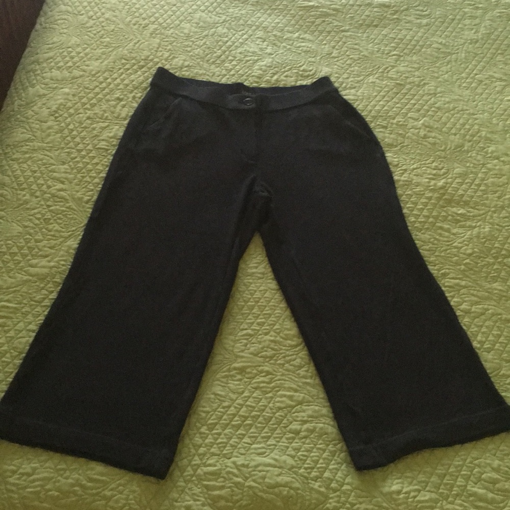 Wide leg ankle length LOFT pants